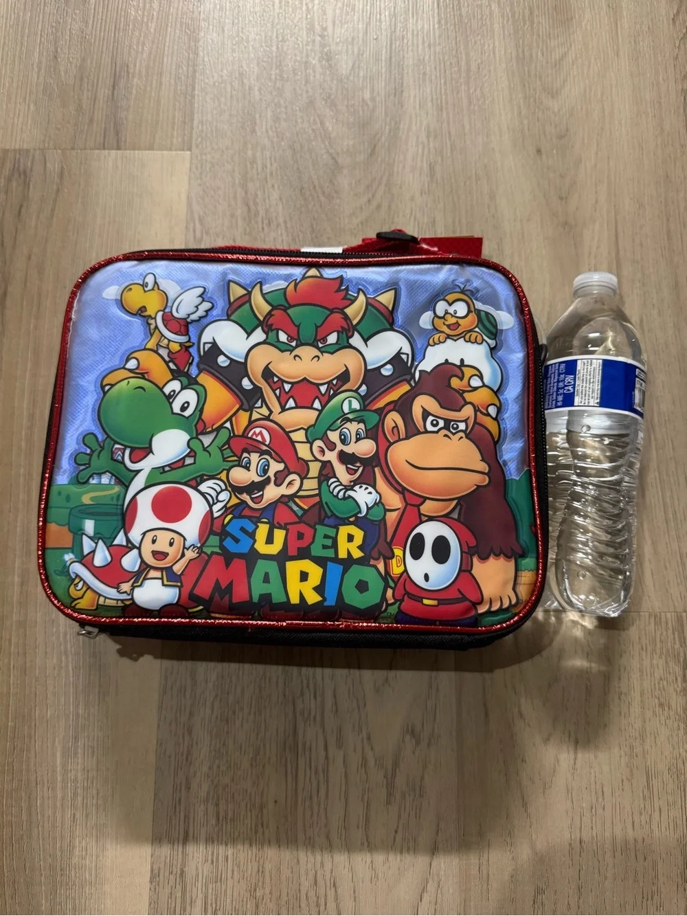 Disney Super Mario Red Blue Green Character Lunch Bag